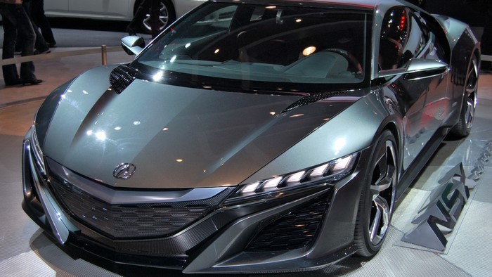 Acura NSX concept car on display