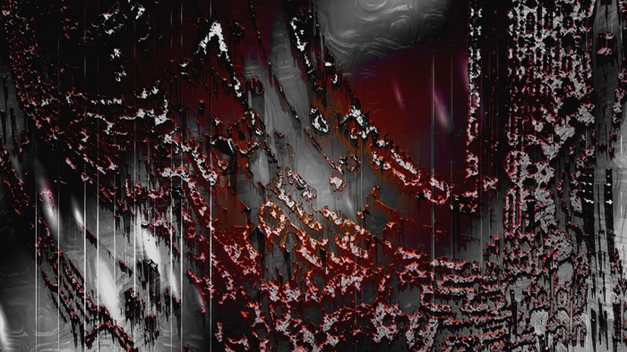 Abstract Red and Black Texture with Vertical Lines