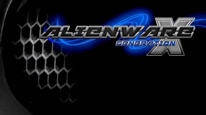 Alienware Generation X logo with blue energy