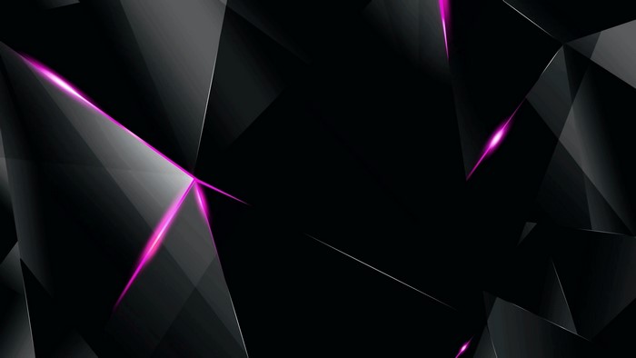 Abstract Black and Pink Geometric Facets