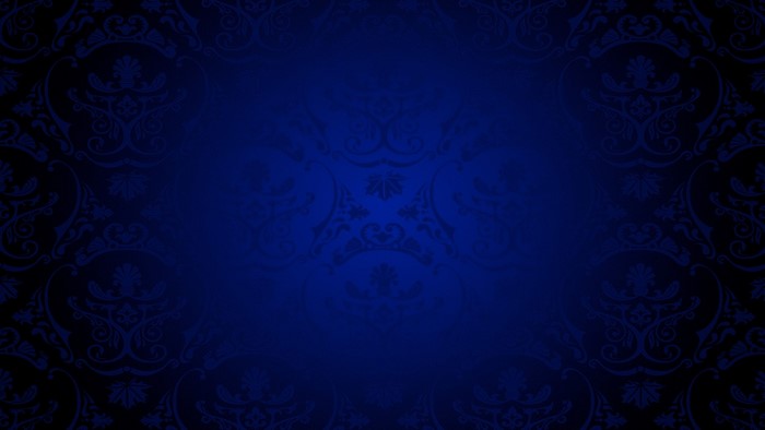 Dark blue damask pattern with gradient