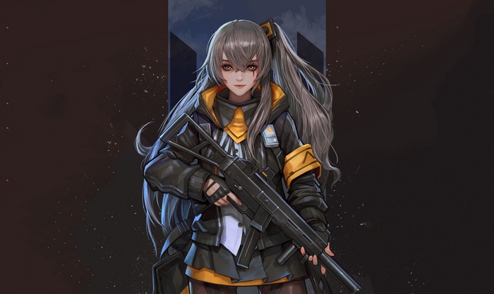 UMP45 from Girls Frontline fan art 4K
