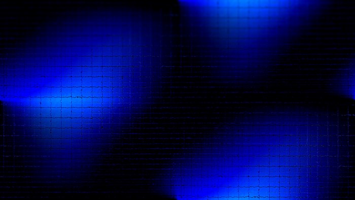 Blue light on a grid pattern
