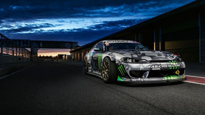 Nissan S15 Drift Car with Monster Energy Livery