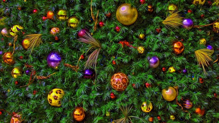 4K Christmas Tree Ornaments