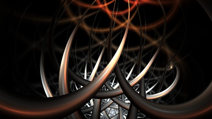 4K Abstract Spiral Fractal Design