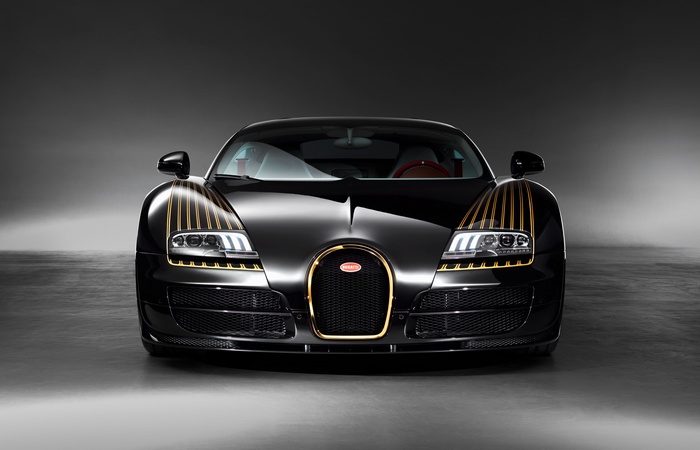 4K Bugatti Veyron Grand Sport Vitesse Black Bess