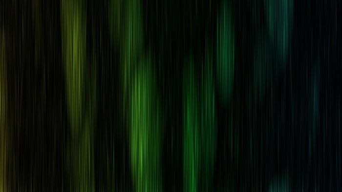 4K Green Abstract Light Streaks
