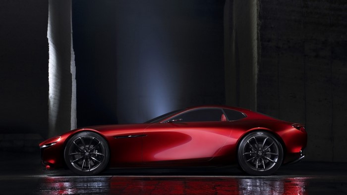 Red Mazda RX Vision concept car