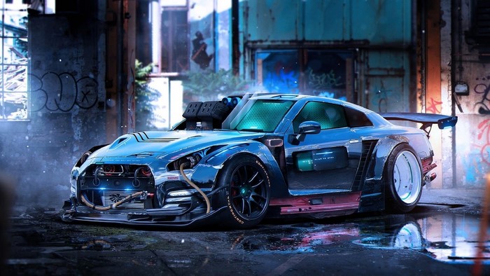 Cyberpunk Nissan GT-R Renegade