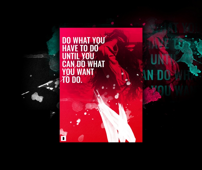 Motivational Poster with Quote