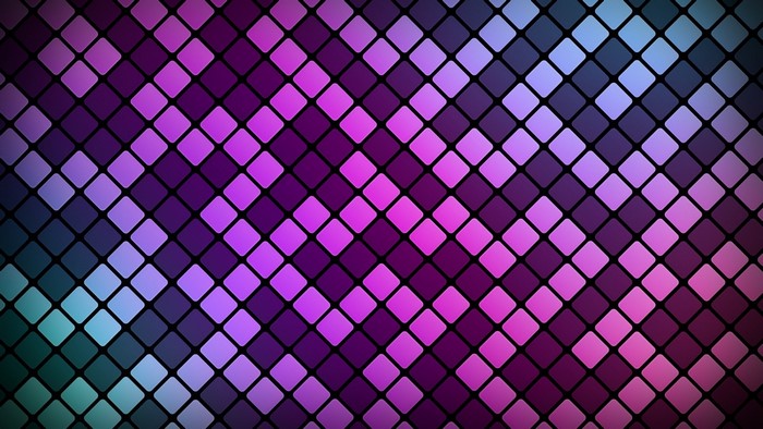 Purple and blue diamond pattern