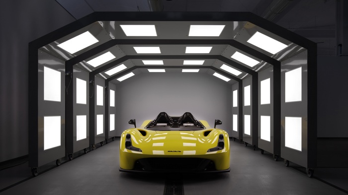 4K Dallara Stradale in a lighting booth