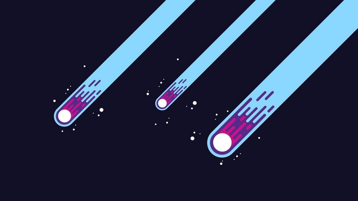 Vector Meteors in Space