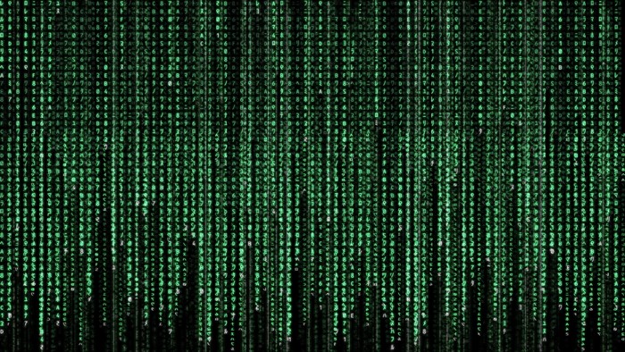 Matrix digital rain