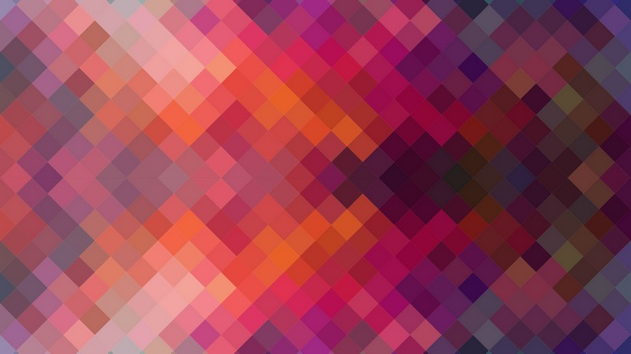 Geometric pattern with pink, red, orange, and purple colors