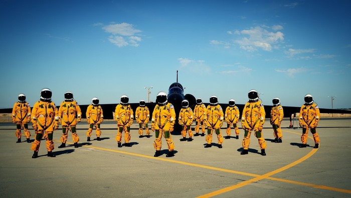 Lockheed U-2 Spy Plane Pilots in Yellow Suits