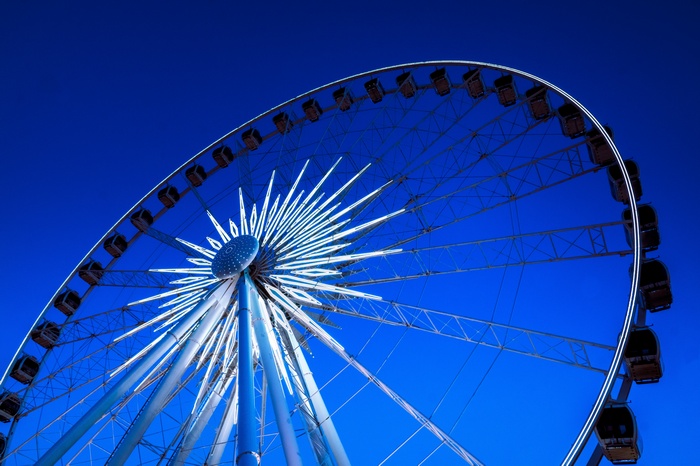 Niagara SkyWheel Ferris wheel in Niagara Falls, Canada 4K