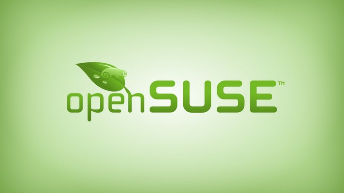 OpenSUSE logo with leaf