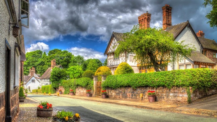 Little Budworth England Village Street