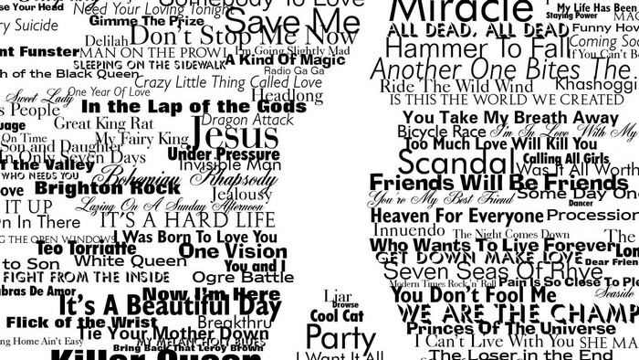 Queen Typography