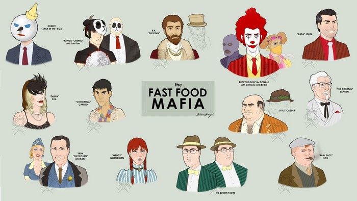 The Fast Food Mafia characters