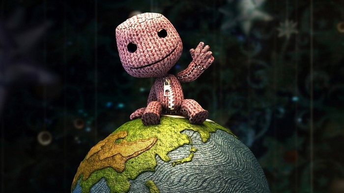Sackboy from LittleBigPlanet on Earth