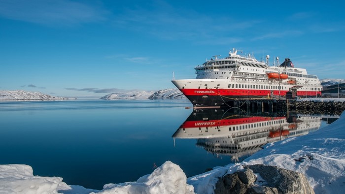 Finnmark ship docked in Norway