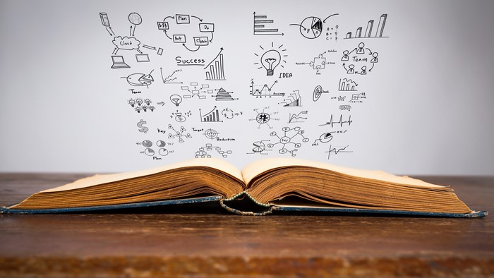 4K Mathematics Book with Business Diagrams