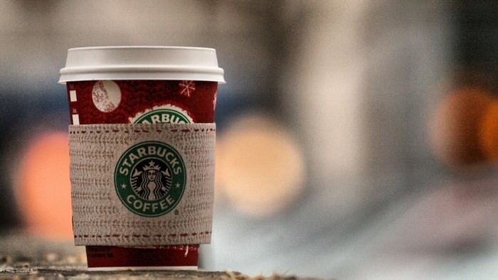 Starbucks Coffee Cup with Holiday Design