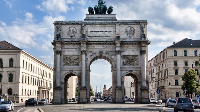 The Siegestor Victory Gate in Munich