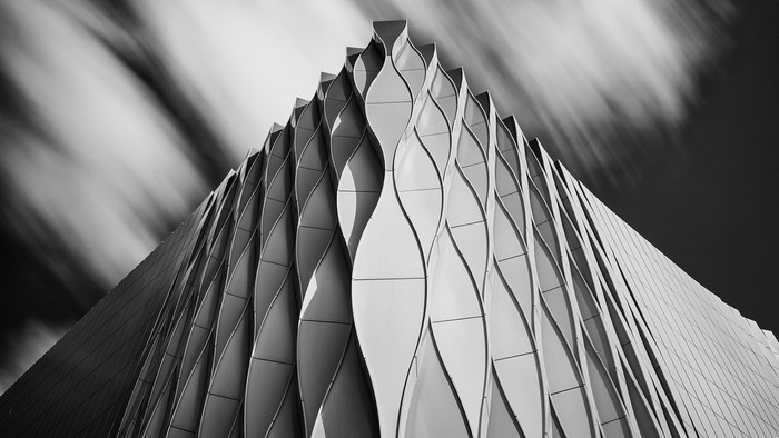 Monochrome Long Exposure of Modern Architecture