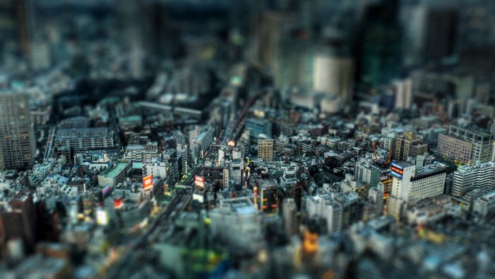 Tokyo Tiltshift Cityscape