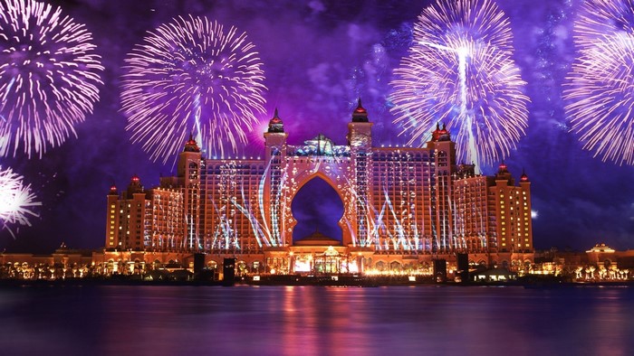 Atlantis The Palm Hotel Dubai Fireworks
