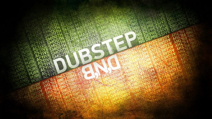 Dubstep and DnB music genres abstract art
