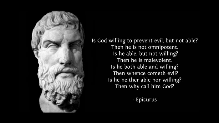 Epicurus quote on God and evil