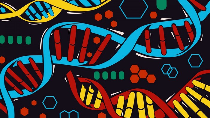 DNA Strands and Molecular Structures