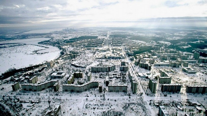 Pripyat Ukraine Ghost Town Aerial View