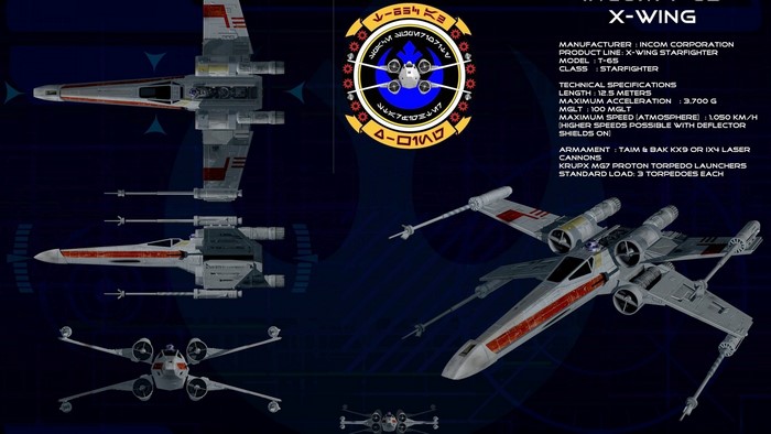 Star Wars T-65 X-Wing Starfighter Specs