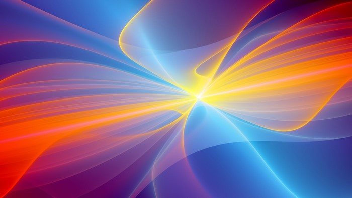 Colorful Abstract Light Rays