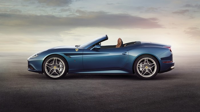 Blue Ferrari California T Convertible