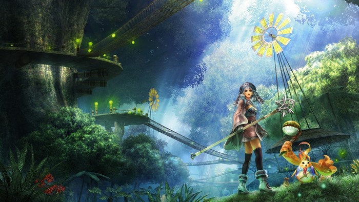 Shulk and a creature from Xenoblade Chronicles