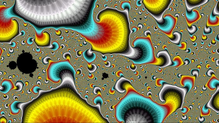 Fractal Mandelbrot set with vibrant colors