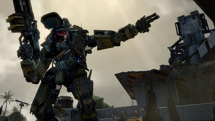 Titanfall gameplay with a pilot in a mech