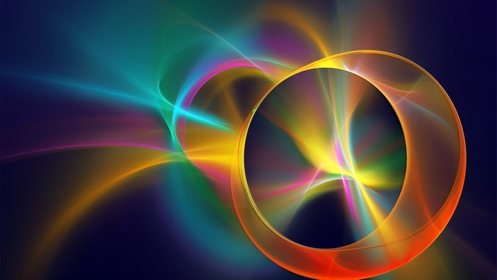 Abstract fractal light rings