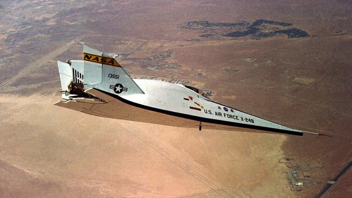 NASA U.S. Air Force X-24B Test Vehicle in flight