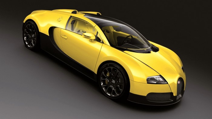 Yellow Bugatti Veyron
