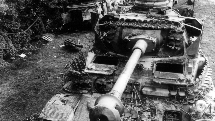 Destroyed World War II Tank