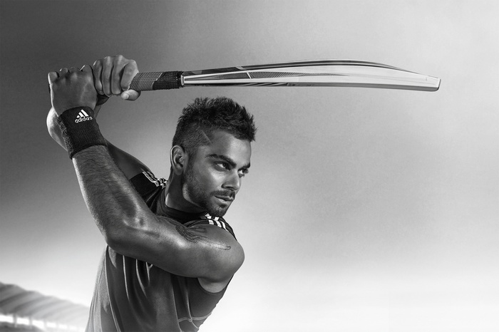 Virat Kohli from Team India with cricket bat