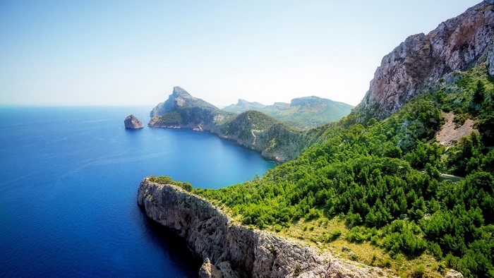 Mountains and Sea Landscape